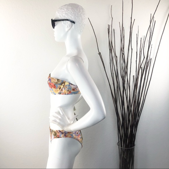 Chelsea & Violet | Floral Strapless Bikini - Picture 5 of 9